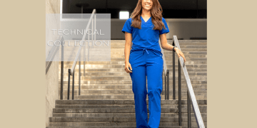 Stylish Bouffant Elegance Reinvented by Blue Sky Scrubs